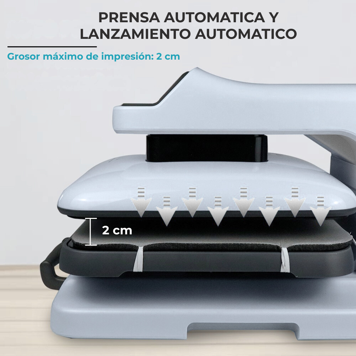 Plancha Sublimadora Estampadora Automatica 38x38 - Imagen 3