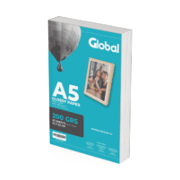 Papel Glossy A5 200g x20 Hojas Fotográfico – Global Electronics