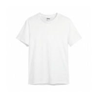 Remera Para Sublimar Manga Corta Jersey Cuello de Algodon Elastizado