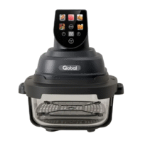 Airfryer Crispi Display Color Programable 4L + 1,5L Vidrio Templado 1500W