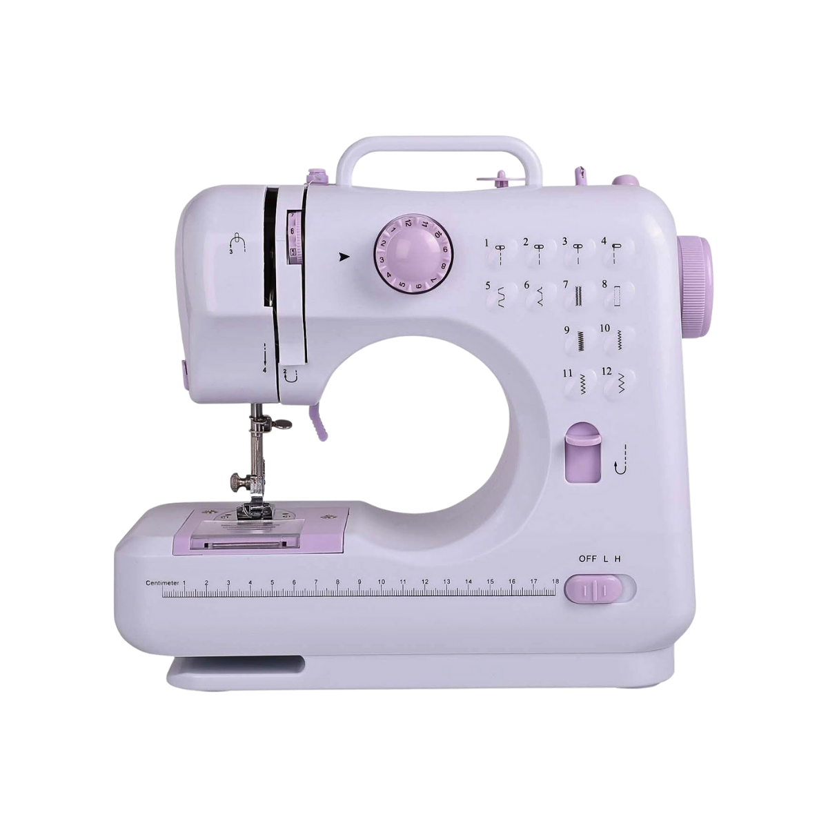 Máquina de Coser Mini SEW-MINI con Pedal, Luz y Retroceso 110V/220V
