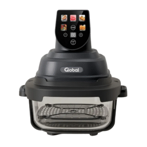 Airfryer Crispi Display Color Programable 4L + 1,5L Vidrio Templado 1500W