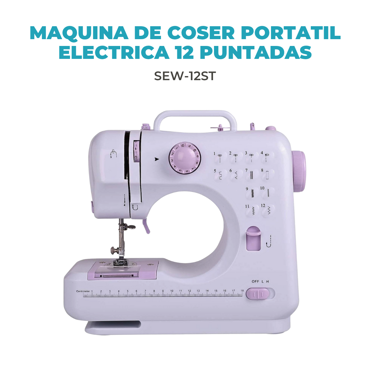Máquina de Coser Mini SEW-MINI con Pedal, Luz y Retroceso 110V/220V - Imagen 2