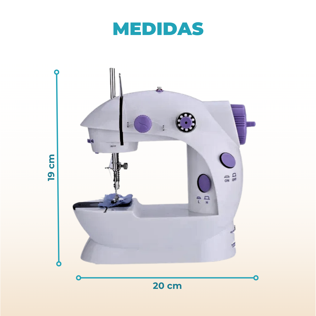 Máquina de Coser SEW-12ST con Pedal, Luz y Retroceso 110V/220V 1200mA - Imagen 3