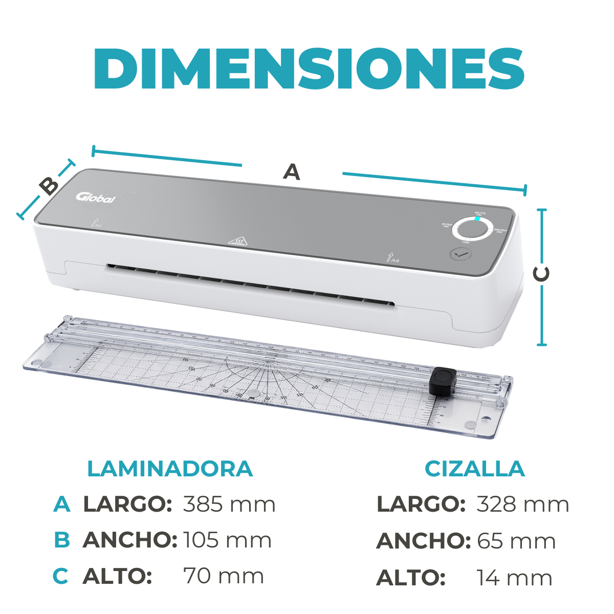 Laminadora Y Plastificadora En Caliente Y Frío A4 240mm con Cizalla y Redondeadora Incluída - Imagen 3