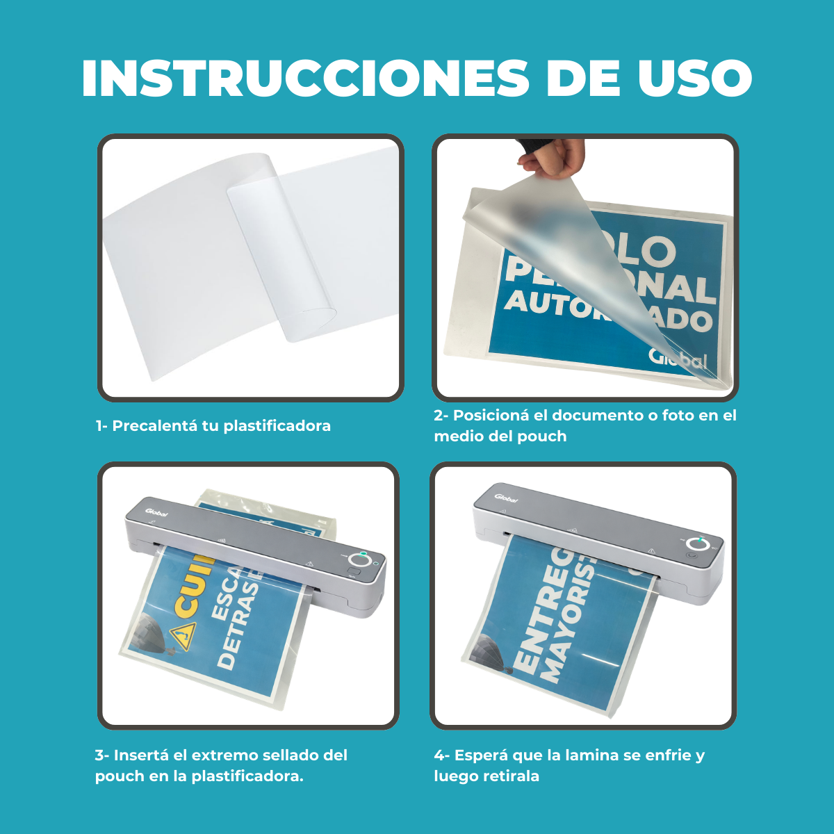 Laminadora Y Plastificadora En Caliente Y Frío A3 330mm con Cizalla y Redondeadora Incluída - Imagen 4