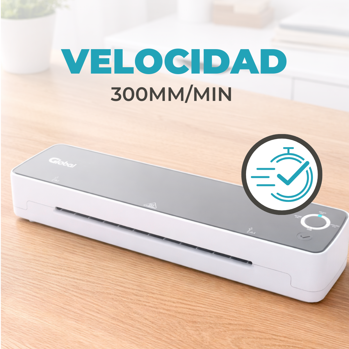 Laminadora Y Plastificadora En Caliente Y Frío A3 330mm con Cizalla y Redondeadora Incluída - Imagen 5